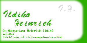 ildiko heinrich business card